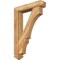 Ekena Millwork Balboa Arts and Crafts Rough Sawn Bracket w/ Offset Brace, Western Red Cedar, 6"W x 28"D x 40"H BKT0604X28X40BOA03RWR - alternate 1